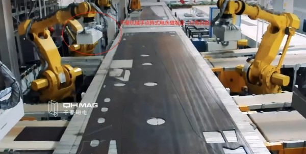 千豪磁電-視比特聯(lián)合產(chǎn)線小件分揀模塊